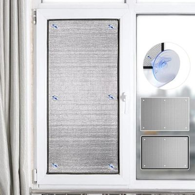 Film occultant, isolant thermique et de protection solaire pour fenêtres, film isolant en aluminium, 50 x 100 cm