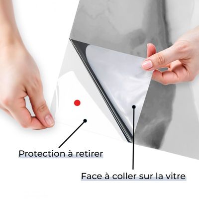 Film protection solaire pour simple vitrage combiné film de sécurité - alu clair - 152 cm x 1 m - en Rouleau - DIMEXACT
