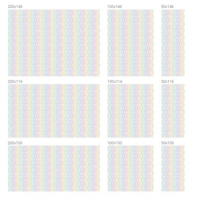 Film vinyle pour vitrage Tulup 50x116 cm Lignes arc-en-ciel Film de Protection pour Vitrage