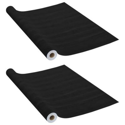 Films autoadhésifs - vidaXL - Bois foncé - 500x90 cm - PVC - 2 pcs