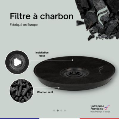 Filtre à Charbon pour Hotte Smeg - KITFC31 - Diamètre : 233 mm