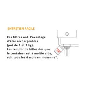 Filtre neutraliseur à condensat pour chaudière à gaz ou fioul 40 kW