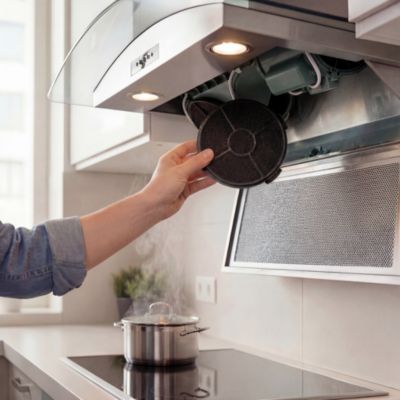 Lot De 8 Ou 12 Filtres à Charbon Actif Pour Poubelle De Cuisine - Carré 120x120mm Ou Rond 160mm