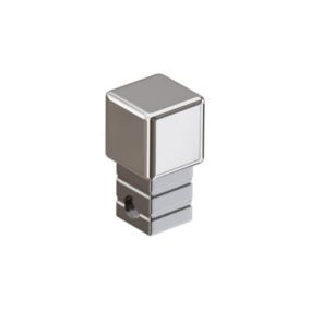 Finition angulaire Ilcom PQ en acier inoxydable pour profils Argent poli - 10 mm x 10 mm