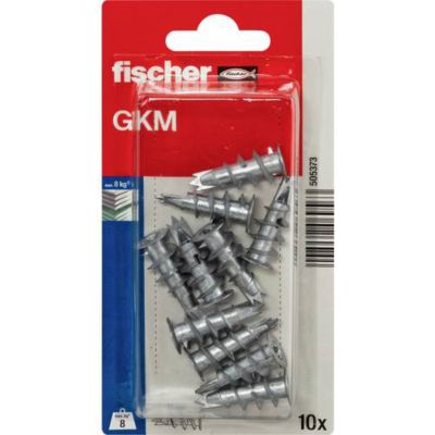 Fischer GKM K NV 505373 - Cheville métal pour plaques de plâtre 31 mm, set de 10.