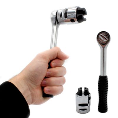 FISHTEC - Adaptateur universel, acier chrome, 10-19 mm, 10x5x21 cm