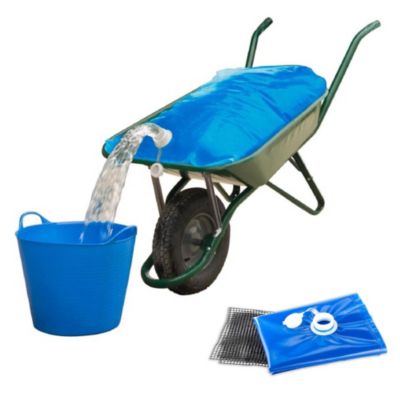 FISHTEC Réservoir d'eau Capacité 80 L - Pliable avec Surface antidérapante Résistant et Souple pour Le Jardin 100x70 cm