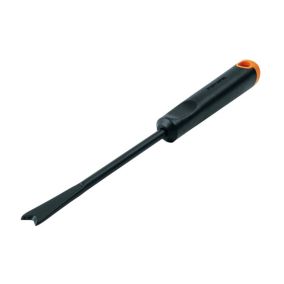 Fiskars Couteau désherbeur Ergonomic  - Tête acier - embout fourré affûté