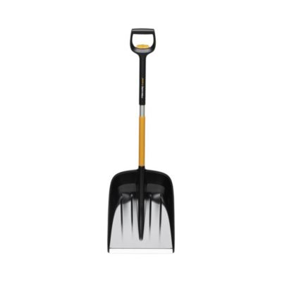 Fiskars Pelle poussoir à neige télescopique  X-series  - poignée coudée en forme de D