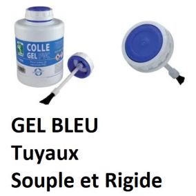 FITT INTERPLAST Colle PVC Gel Bleu interfix pour PVC Souple   250 ML