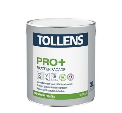 Fixateur façade Tollens pro+ blanc 3L