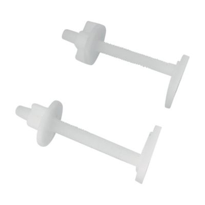 Fixation d'abattant WC avec 2 vis à tête carrée et 2 écrous - plast - Somatherm For You