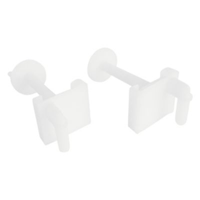 Fixation d'abattant WC avec 2 vis à têtes carrées, 2 écrous et 2 plaquettes - Somatherm For You