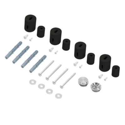 Fixation pour radiateurs design de salle de bain support mural en métal noir