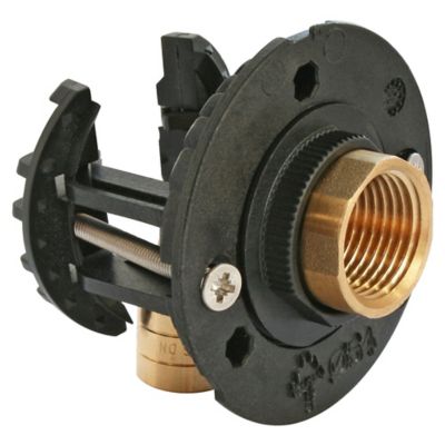 Fixation pour robinetterie Machine à laver pour PER Ø12 raccord à glissement sortie femelle 15/21 (1/2")