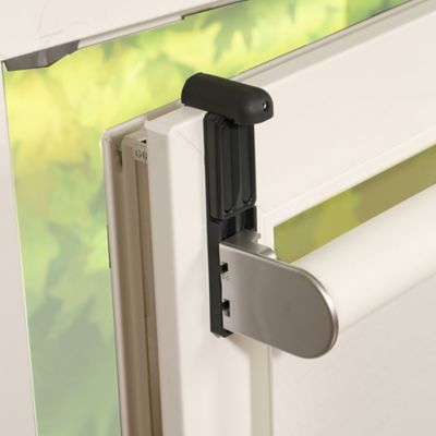 Fixation pour store à serrer pour fenêtre avec joint anthracite U21 vendue par 2