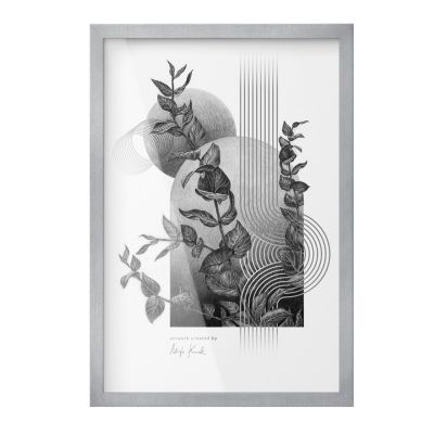 Fixations Murales Incluses Wallfluent 40x60 cm Argent Idéal pour Cadeau