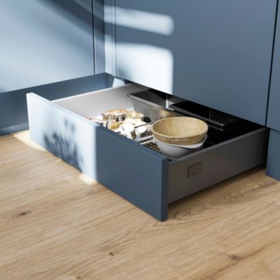 Fixations pour tiroir de plinthe GoodHome Soto L. 35 x H. 12,9 x P. 5 cm