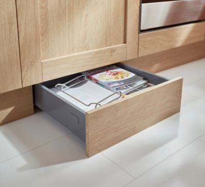 Fixations pour tiroir de plinthe GoodHome Soto L. 35 x H. 12,9 x P. 5 cm