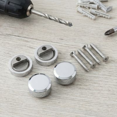 Fixations rondes pour miroir Cooke & Lewis 2 x 2 cm