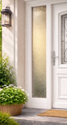 Fixe Lateral Bois Exo Prepeint Blanc H215 X L40 Cm Côte Tableau Gd Menuiseries