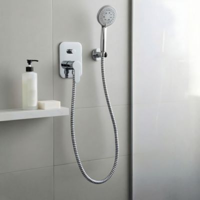 Flexible de douche argent/gris PVC GoodHome 1,50 m