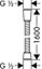 Flexible de douche chromé Hansgrohe Sensoflex 1,60m