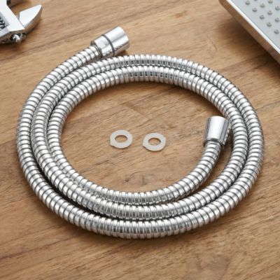 Flexible de douche inox chromé GoodHome 1,5 m