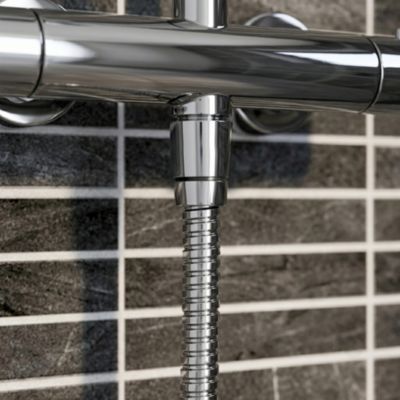 Flexible de douche inox chromé GoodHome 1,75 m