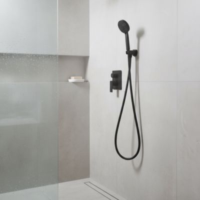 Flexible de douche noir PVC GoodHome 1,75 m