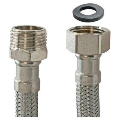 Flexible sanitaire - Raccord mâle 1/2"  écrou tournant 1/2"  - 300mm - DN10 - Somatherm For You