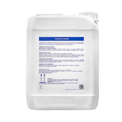 Floculant Clarifiant Piscine  - EDG - Anti Eau trouble  Spécial Eau Cristalline - Liquide - Bidon 5 Litres