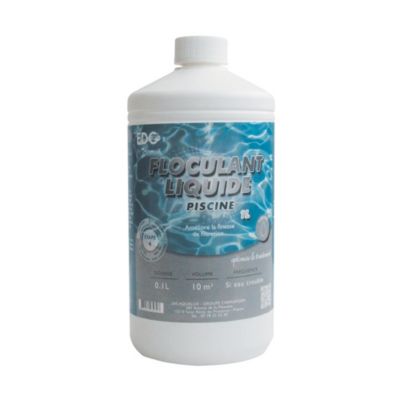 Floculant Clarifiant Piscine  - EDG - Anti Eau trouble  Spécial Eau Cristalline - Liquide - Bouteille 1 Litre