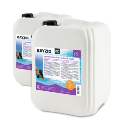 Floculant Liquide Bayzid 2 x 10 L, Traitement Haute Performance Pour Eau De Piscine Claire Et Filtration À Sable