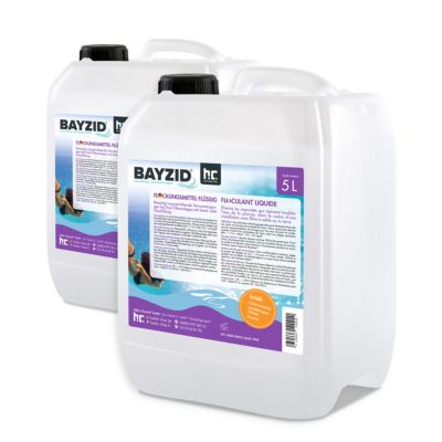 Floculant Liquide Bayzid 2 x 5 L, Traitement Haute Performance Pour Eau De Piscine Claire Et Filtration À Sable