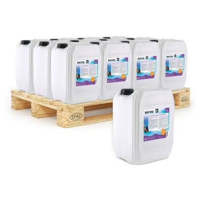 Floculant Liquide Bayzid 24 x 20 L, Traitement Haute Performance Pour Eau De Piscine Claire Et Filtration À Sable