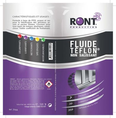 Fluide lubrifiant propre 520ml aérosol RontProduction