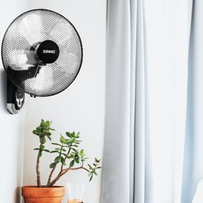 FN55 BK Ventilateur mural 60W 5 pales Oscillant Inclinable 3 vitesses ...