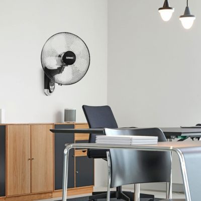 FN55 BK Ventilateur mural 60W 5 pales Oscillant Inclinable 3 vitesses ...