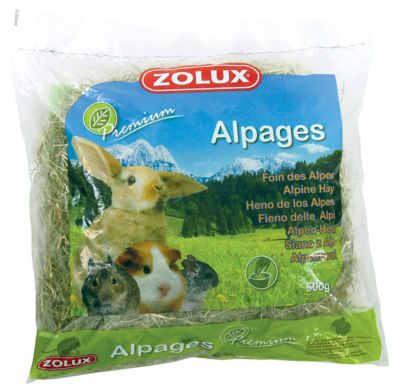 Foin des Alpages Premium Zolux 500g pour rongeurs