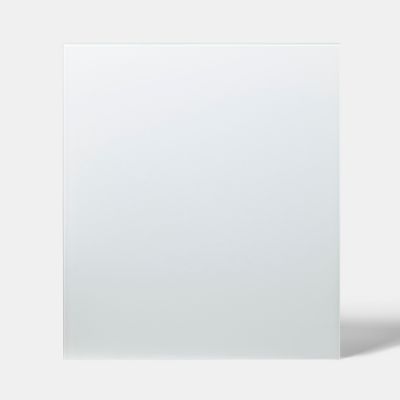 Fond de hotte en verre blanc GoodHome Nashi l. 90 cm x H. 70 cm x ép. 5 mm