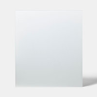 Fond de hotte en verre GoodHome blanc Nashi l. 90 cm x H. 80 cm x Ep. 5 mm