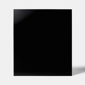 Fond de hotte en verre GoodHome Nashi noir l. 60 cm x H. 70 cm x Ép. 5 mm