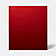 Fond de hotte en verre GoodHome Nashi rouge l. 60 cm x H. 80 cm x Ep. 5 mm
