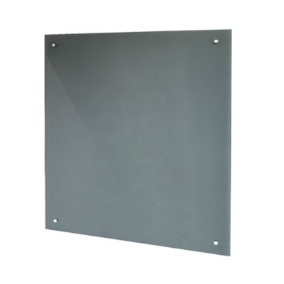 Fond de hotte en verre gris l. 70,5 cm x H. 60 cm x Ep. 5 mm