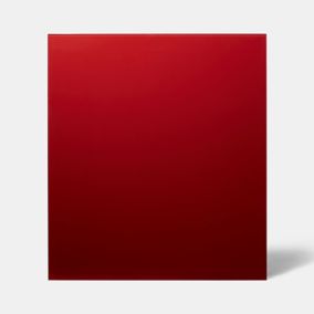 Fond de hotte en verre rouge GoodHome Nashi l. 90 cm x H. 70 cm x ép. 5 mm