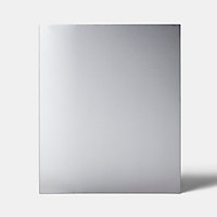 Fond de hotte GoodHome Kasei gris effet brossé l. 60 cm x H. 80 cm x Ep. 10 mm