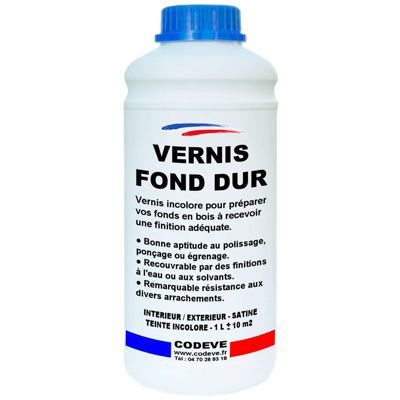 Fond Dur Bois -  1 L   - Codeve Bois - Pour Durcir Les Pores De Vos Bois Avant De Recevoir Une Finition Adéquate.