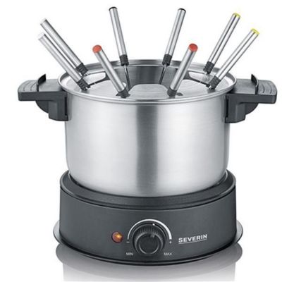 Fondue 1500w 8 fourchettes inox/noir Severin 2470