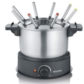 Fondue 1500w 8 fourchettes inox/noir Severin 2470